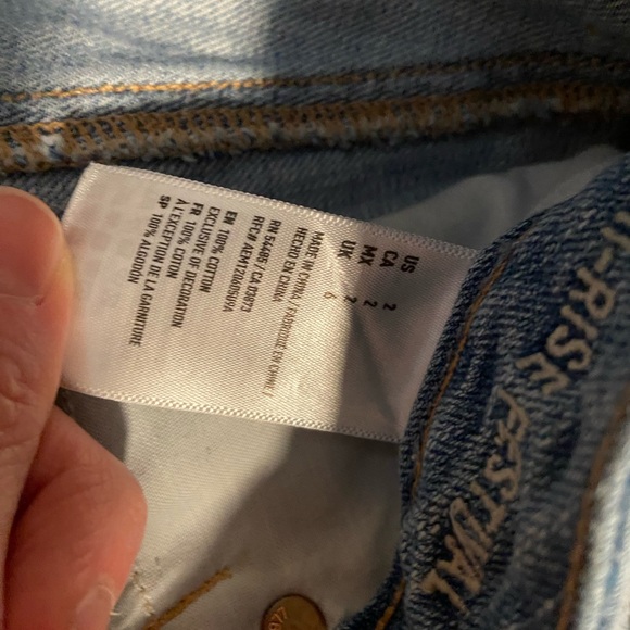 American Eagle high rise jean shorts - Picture 2 of 8